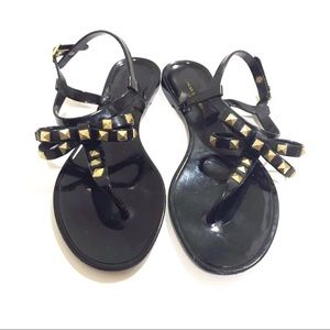 Chinese Laundry Rubber Jelly Studded Bow Sandals